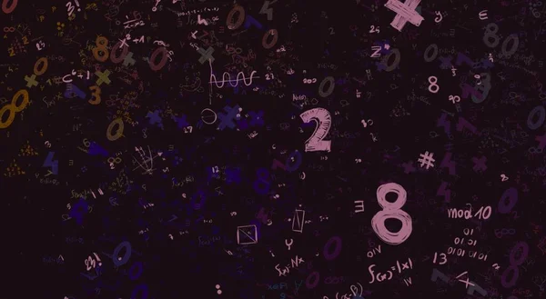 Math Ilustración Abstract Background Numbers Copy Space — Foto de Stock