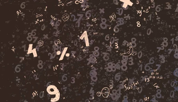 Math Illustration Abstract Background Numbers Copy Space — Stock Photo, Image