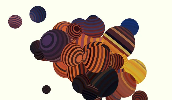 Absztrakt Háttér Illusztráció Többszínű Lufikkal Kortárs Művészet Művészeti Digitális Paletta — Stock Fotó