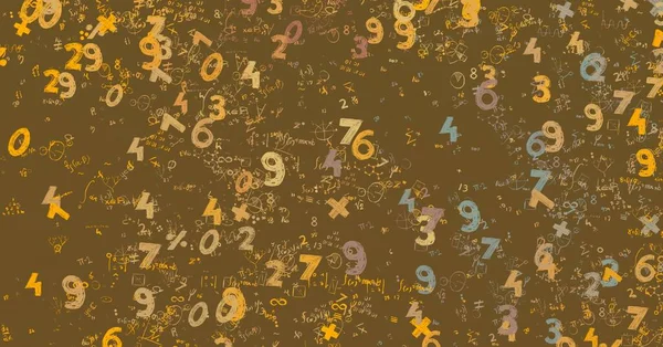 Math Illustration Abstract Background Numbers Copy Space — Stock Photo, Image