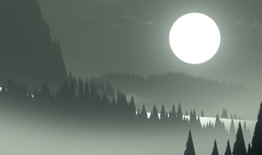 soyut sis dağları fotokopi alanı, doğal arkaplan