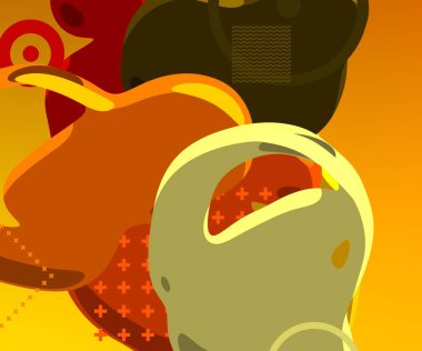 Soyut arka plan sanatı. 3 boyutlu illüstrasyon. Tuvalde fırça darbeleri. Çok renkli arkaplan. Çağdaş sanat. Sanatsal dijital palet.