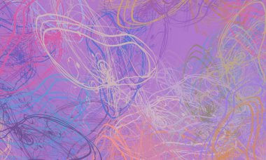 Soyut arka plan sanatı. 2D çizim. Etkileyici yağlı boya resim. Tuvalde fırça darbeleri. Modern sanat. Çok renkli arkaplan. Çağdaş sanat. İfade. Sanatsal dijital palet.