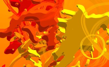 Soyut arka plan sanatı. 3 boyutlu illüstrasyon. Tuvalde fırça darbeleri. Çok renkli arkaplan. Çağdaş sanat. Sanatsal dijital palet.