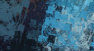 Soyut arka plan sanatı. 2D çizim. Etkileyici yağlı boya resim. Tuvalde fırça darbeleri. Modern sanat. Çok renkli arkaplan. Çağdaş sanat. İfade. Sanatsal dijital palet.