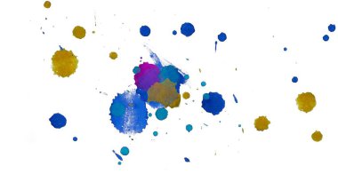 Soyut arka plan sanatı. Tuvaldeki boya lekeleri. Çağdaş sanat. Sanatsal dijital palet.