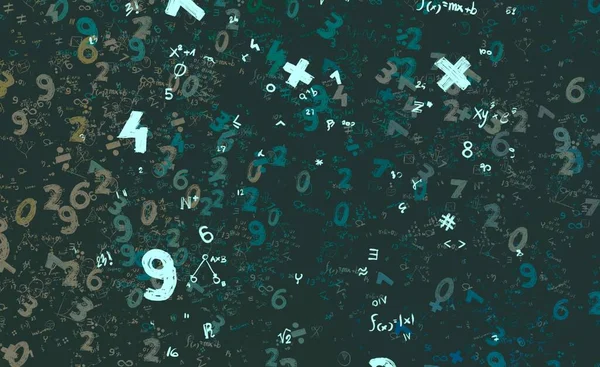 Math Ilustración Abstract Background Numbers Copy Space — Foto de Stock