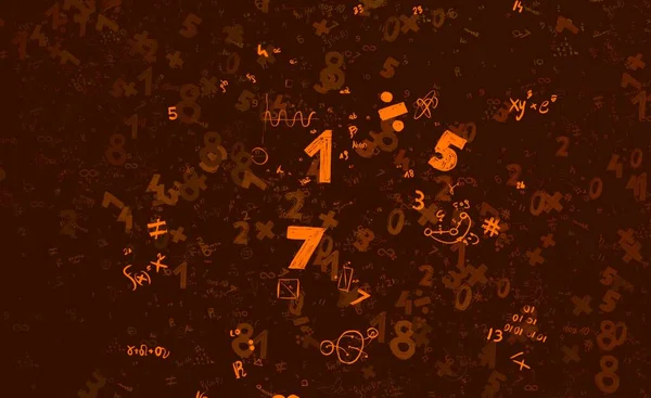 Math Ilustración Abstract Background Numbers Copy Space —  Fotos de Stock