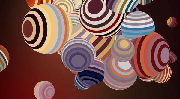 Abstrakt Bakgrundskonst Sfäriskt Planetmönster — Stockfoto