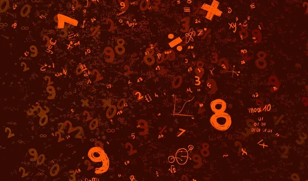 Math Ilustración Abstract Background Numbers Copy Space —  Fotos de Stock