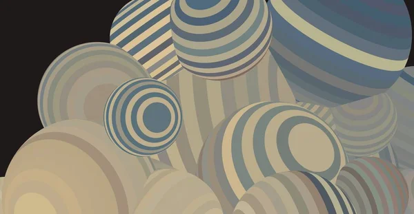 Abstrakt Bakgrundskonst Sfäriskt Planetmönster — Stockfoto