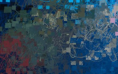 Soyut arka plan sanatı. 2D çizim. Etkileyici yağlı boya resim. Tuvalde fırça darbeleri. Modern sanat. Çok renkli arkaplan. Çağdaş sanat. İfade. Sanatsal dijital palet.