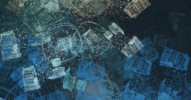 Soyut arka plan sanatı. 2D çizim. Etkileyici yağlı boya resim. Tuvalde fırça darbeleri. Modern sanat. Çok renkli arkaplan. Çağdaş sanat. İfade. Sanatsal dijital palet.