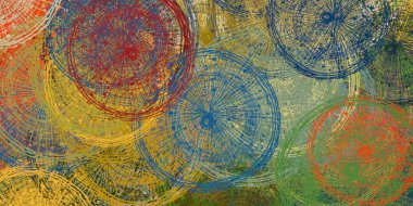 Soyut arka plan sanatı. 2D çizim. Etkileyici yağlı boya resim. Tuvalde fırça darbeleri. Modern sanat. Çok renkli arkaplan. Çağdaş sanat. İfade. Sanatsal dijital palet.