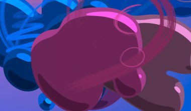 Soyut arka plan sanatı. 3 boyutlu illüstrasyon. Tuvalde fırça darbeleri. Çok renkli arkaplan. Çağdaş sanat. Sanatsal dijital palet.