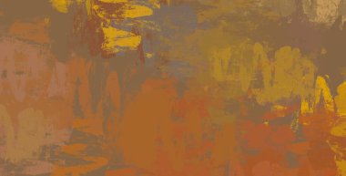 Soyut arka plan sanatı. 2D çizim. Etkileyici yağlı boya resim. Tuvalde fırça darbeleri. Modern sanat. Çok renkli arkaplan. Çağdaş sanat. İfade. Sanatsal dijital palet.