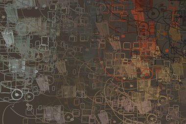 Soyut arka plan sanatı. 2D çizim. Etkileyici yağlı boya resim. Tuvalde fırça darbeleri. Modern sanat. Çok renkli arkaplan. Çağdaş sanat. İfade. Sanatsal dijital palet.