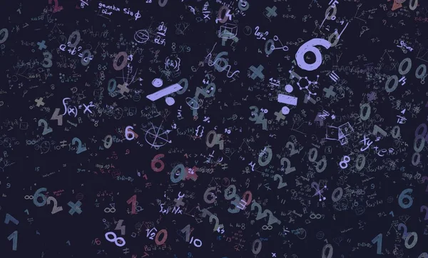 Math Ilustración Abstract Background Numbers Copy Space —  Fotos de Stock