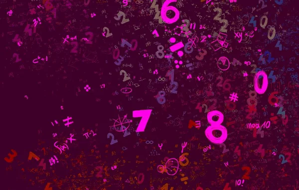 Math Illustration Abstract Background Numbers Copy Space — Stock Photo, Image