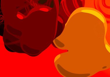 Soyut arka plan sanatı. 3 boyutlu illüstrasyon. Tuvalde fırça darbeleri. Çok renkli arkaplan. Çağdaş sanat. Sanatsal dijital palet.