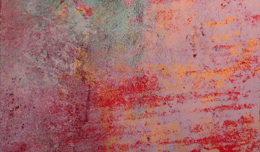 Soyut arka plan sanatı. 2D çizim. Etkileyici yağlı boya resim. Tuvalde fırça darbeleri. Modern sanat. Çok renkli arkaplan. Çağdaş sanat. İfade. Sanatsal dijital palet.