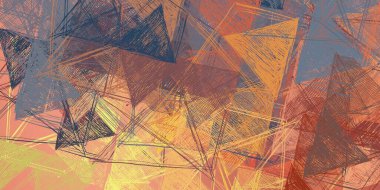 Soyut arka plan sanatı. 2D çizim. Etkileyici yağlı boya resim. Tuvalde fırça darbeleri. Modern sanat. Çok renkli arkaplan. Çağdaş sanat. İfade. Sanatsal dijital palet.