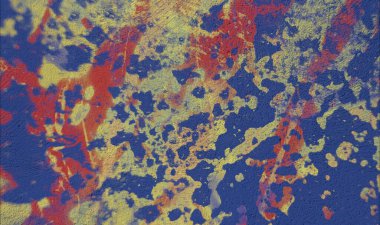 Soyut arka plan sanatı. 2D çizim. Etkileyici yağlı boya resim. Tuvalde fırça darbeleri. Modern sanat. Çok renkli arkaplan. Çağdaş sanat. İfade. Sanatsal dijital palet.