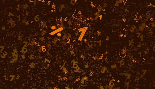 Mathematik Abbildung Abstrakter Hintergrund Mit Zahlen Kopierraum — Stockfoto