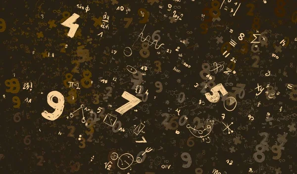 Math Ilustración Abstract Background Numbers Copy Space —  Fotos de Stock