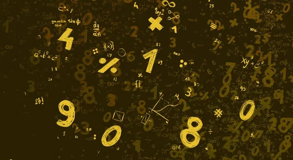 Math Ilustración Abstract Background Numbers Copy Space — Foto de Stock