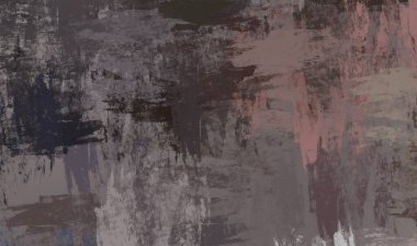 Soyut arka plan sanatı. 2D çizim. Etkileyici yağlı boya resim. Tuvalde fırça darbeleri. Modern sanat. Çok renkli arkaplan. Çağdaş sanat. İfade. Sanatsal dijital palet.