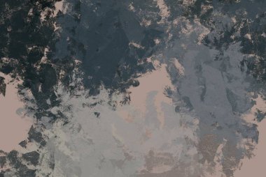 Soyut arka plan sanatı. 2D çizim. Etkileyici yağlı boya resim. Tuvalde fırça darbeleri. Modern sanat. Çok renkli arkaplan. Çağdaş sanat. İfade. Sanatsal dijital palet.