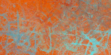 Soyut arka plan sanatı. 2D çizim. Etkileyici yağlı boya resim. Tuvalde fırça darbeleri. Modern sanat. Çok renkli arkaplan. Çağdaş sanat. İfade. Sanatsal dijital palet.