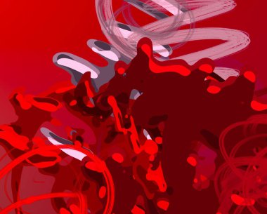 Soyut arka plan sanatı. 3 boyutlu illüstrasyon. Tuvalde fırça darbeleri. Çok renkli arkaplan. Çağdaş sanat. Sanatsal dijital palet.