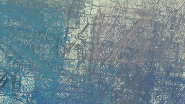 Soyut arka plan sanatı. 2D çizim. Etkileyici yağlı boya resim. Tuvalde fırça darbeleri. Modern sanat. Çok renkli arkaplan. Çağdaş sanat. İfade. Sanatsal dijital palet.