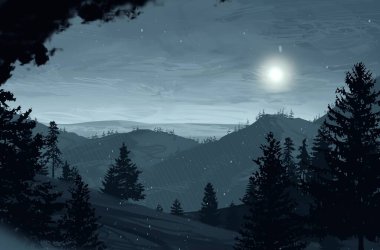 soyut sis dağları fotokopi alanı, doğal arkaplan