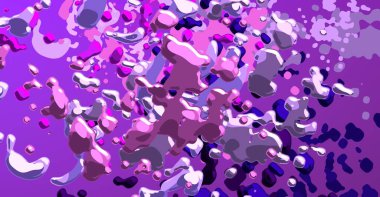 Soyut arka plan sanatı. 3 boyutlu illüstrasyon. Tuvalde fırça darbeleri. Çok renkli arkaplan. Çağdaş sanat. Sanatsal dijital palet.