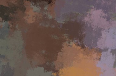 Soyut arka plan sanatı. 2D çizim. Etkileyici yağlı boya resim. Tuvalde fırça darbeleri. Modern sanat. Çok renkli arkaplan. Çağdaş sanat. İfade. Sanatsal dijital palet.