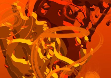 Soyut arka plan sanatı. 3 boyutlu illüstrasyon. Tuvalde fırça darbeleri. Çok renkli arkaplan. Çağdaş sanat. Sanatsal dijital palet.