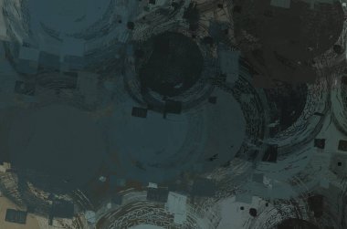 Soyut arka plan sanatı. 2D çizim. Etkileyici yağlı boya resim. Tuvalde fırça darbeleri. Modern sanat. Çok renkli arkaplan. Çağdaş sanat. İfade. Sanatsal dijital palet.