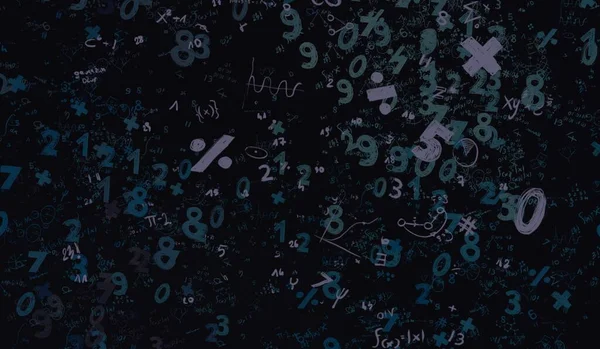 Math Ilustración Abstract Background Numbers Copy Space —  Fotos de Stock