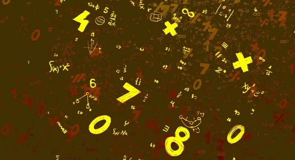 Math Illustration Abstract Background Numbers Copy Space — Stock Photo, Image