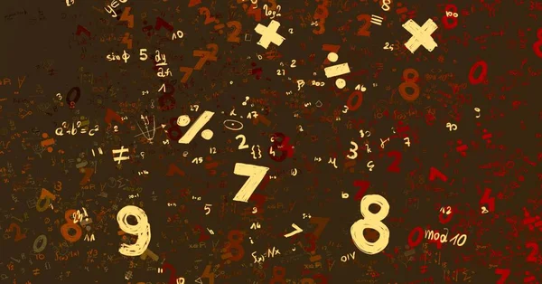 Math Illustration Abstract Background Numbers Copy Space — Stock Photo, Image