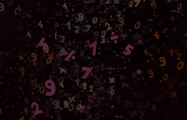 Math Ilustración Abstract Background Numbers Copy Space — Foto de Stock