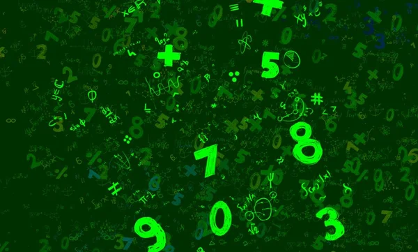 Math Ilustración Abstract Background Numbers Copy Space — Foto de Stock