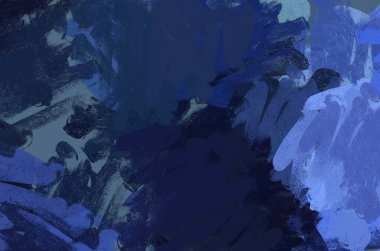 Soyut arka plan sanatı. 2D çizim. Etkileyici yağlı boya resim. Tuvalde fırça darbeleri. Modern sanat. Çok renkli arkaplan. Çağdaş sanat. İfade. Sanatsal dijital palet.