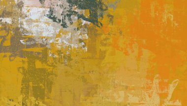 Soyut arka plan sanatı. 2D çizim. Etkileyici yağlı boya resim. Tuvalde fırça darbeleri. Modern sanat. Çok renkli arkaplan. Çağdaş sanat. İfade. Sanatsal dijital palet.