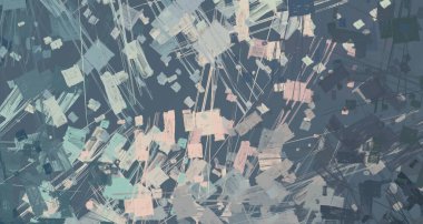 Soyut arka plan sanatı. 2D çizim. Etkileyici yağlı boya resim. Tuvalde fırça darbeleri. Modern sanat. Çok renkli arkaplan. Çağdaş sanat. İfade. Sanatsal dijital palet.