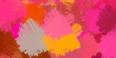 Soyut arka plan sanatı. 2D çizim. Etkileyici yağlı boya resim. Tuvalde fırça darbeleri. Modern sanat. Çok renkli arkaplan. Çağdaş sanat. İfade. Sanatsal dijital palet.