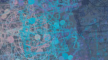 Soyut arka plan sanatı. 2D çizim. Etkileyici yağlı boya resim. Tuvalde fırça darbeleri. Modern sanat. Çok renkli arkaplan. Çağdaş sanat. İfade. Sanatsal dijital palet.